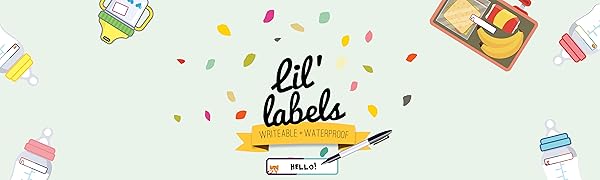 waterproof labels daycare and back to school dishwasher safe baby bottle label name kid