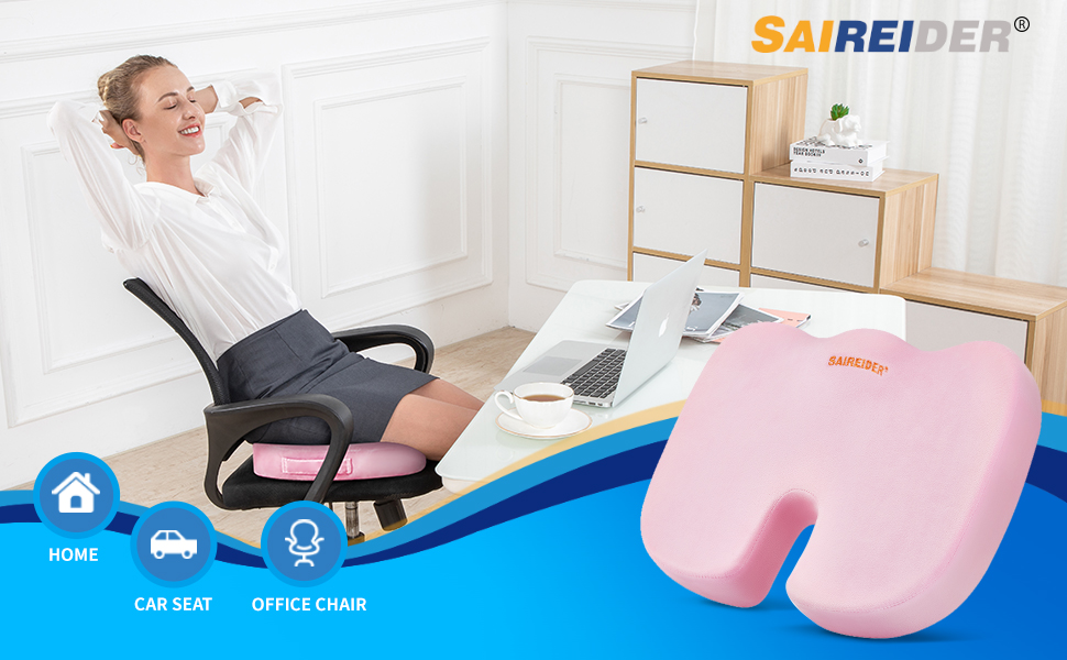 office seat cushion pink