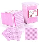 INFILILA Lint Free Nail Wipes, 400 PCS Eyelash Extension Glue Wipes Nail Polish Remover Wipes Cot...