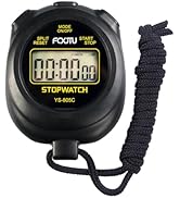 FCXJTU Simple Stopwatch Timer, Single Lap Stopwatch Countdown Timer, No Hourly Beep, On/Off, AAA ...