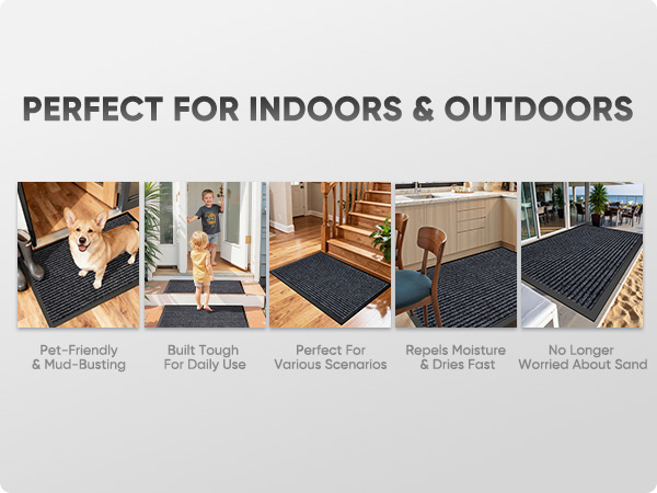 Versatile indoor/outdoor mat, and suits various scenarios.