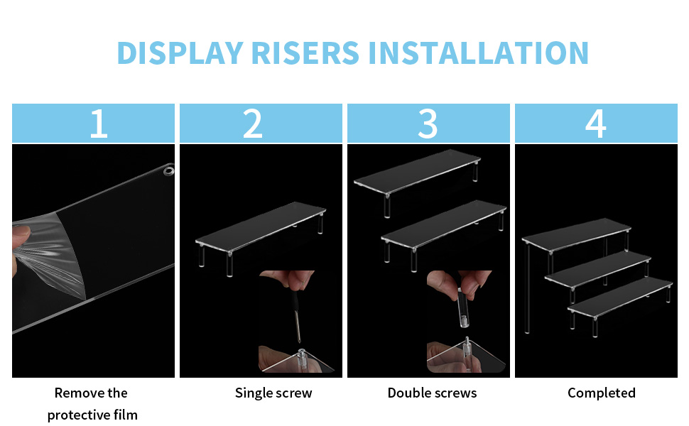 tiered tray stand risers display stands acrylic stands for display acrylic display risers