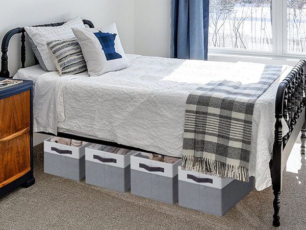 collapsible storage bins