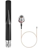 Omni Meshtastic 915MHz Lora Antenna with N Male Connector & IPEX/u.fl Adapter Cable for Meshtasti...