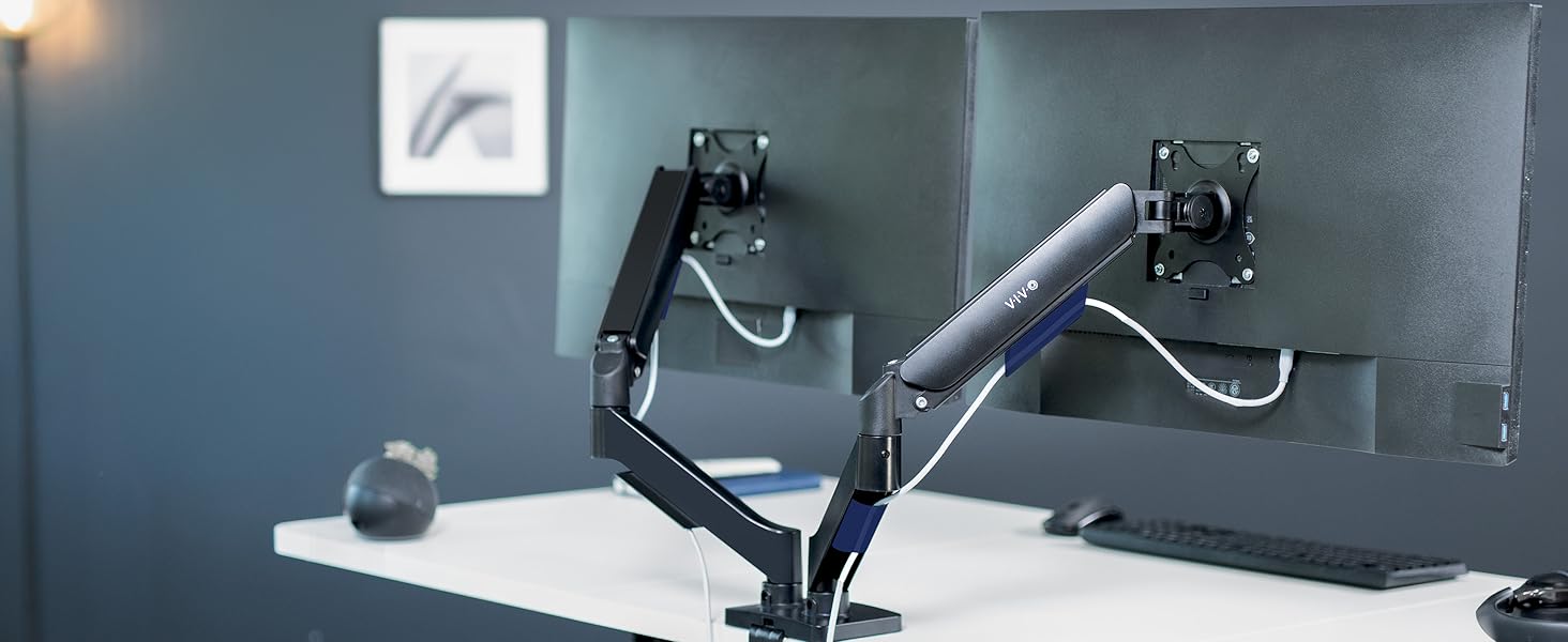 Dual Monitor Counterbalance Desk Mount