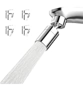 Hibbent 4-Mode Faucet Aerator, Faucet Sprayer Attachment, Chrome | NSF/ANSI/CAN 372 Certified, 36...