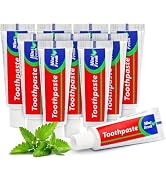10 pcs Travel Size Toothpaste Bulk, 0.88oz/25 Grams Small Toothpaste Travel Size Bulk 4x1.4 inche...