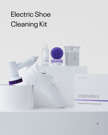 Essensol3 Shoe Cleaner White Leather Suede Mesh Sneaker Cleaning Essential Kit
