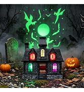 Halloween Haunted House Projector Decoration, Animated Ghost Projection with Spooky Sound Effect,...