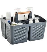 Portable Shower Caddy Basket with 3 Compartments, Portable Divided Cleaning Caddy Organizer Stora...