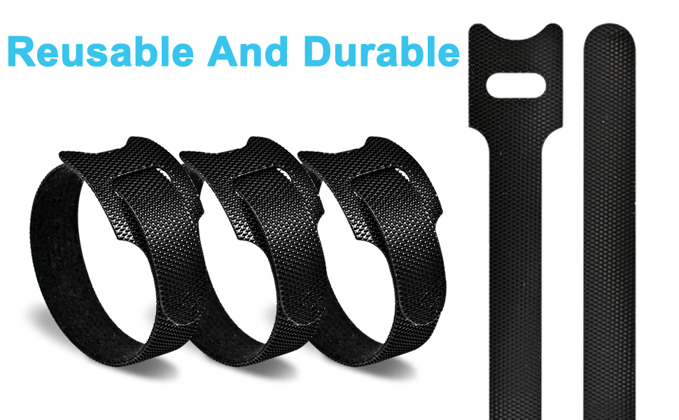 MVYC Reusable Fastening Cable Ties: Durable & Reusable for Tidy Cables