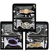 LingLingo Travel Jewelry Organizer Case,Jewelry Bags for Traveling, Jewelry Binder with 24 Pcs Cl...