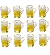 12Pcs Beer Cup, Miniature Cups, Dollhouse Mug Model for Miniature Dollhouse Accessories with Real...