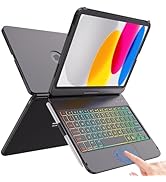 FUWANG Touch Keyboard Case for iPad (A16) 11th Generation 11 inch 2025&10th Gen 10.9 inch 2022, 3...