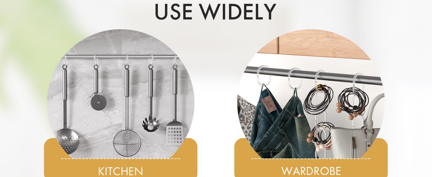 plastic shower curtain hooks clear