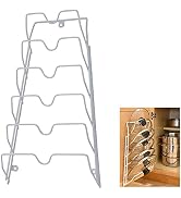 Evelots 6 Pot Lid Organizer for Cabinet or Pantry Wall - Cupboard Door Pots and Pans Organizer - ...
