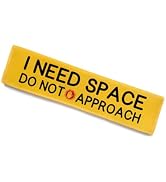 I Need Space Do Not Pet Dog Leash Wrap - Funny Yellow Dog Sleeve Wrap, Dog Owner Birthday Gift fo...