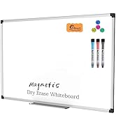 XBoard Magnetic Dry Erase Board/Whiteboard, 36 X 24 Inches, Double Sided White Board,1 Dry Eraser...