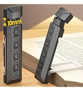 Glocusent Extendable Book Lights for Reading at Night, 5 Enhanced Brightness & 3 Colors with Slee...