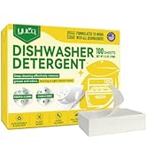 YCUO Dishwasher Dishwashing Detergent Sheets,Dish Soap & Dishwashing Tablets Alternative,Plant-Ba...