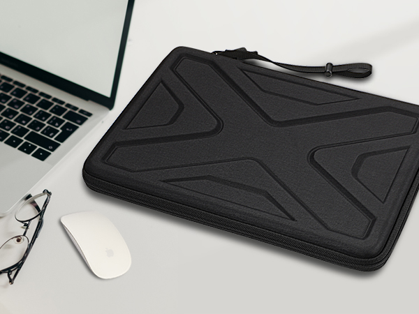 a laptop case with a mouse and a mouse