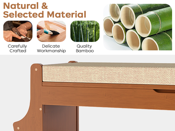 shoe bench with 2 side holders