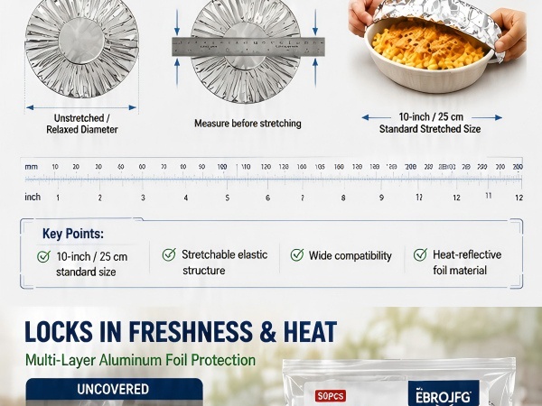Reusable Aluminum Foil Food Covers