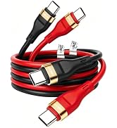 USB C to USB C Cable, (60W 2Pack 10FT) Fast Charging Type C Charger Cord | SIIIUYF,TPE Rubber,USB...
