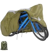 Pastlla 420D Oxford Fabric Bike Cover Outdoor Waterproof Rain Sun Wind Proof Bicycle Cover, Large...