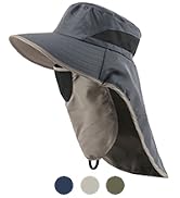 Waterproof Wide Brim Sun Hat with Neck Flap