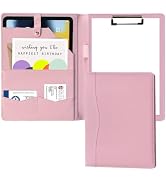 Padfolio Portfolio PU Leather Binder, Clipboard Portfolios Interview Legal File Document Organize...