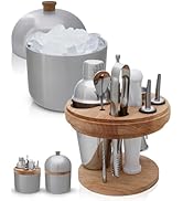 Gusto Nostro Cocktail Set Bartender Kit with Stainless Steel Ice Bucket - Complete Mixology Bar T...