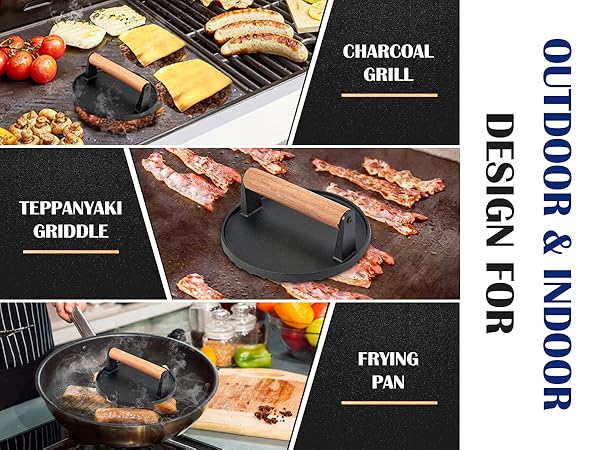 smash burger press hamburger presses patty maker cast iron grill griddle presser