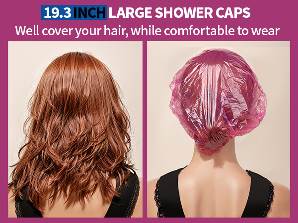 19.3inch Large Shower Caps