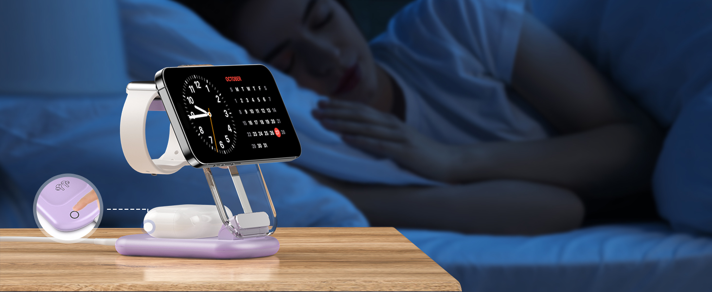 iphone charger stand 3 in 1