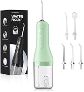 OasiSmile L5 Cordless Water Flosser for Teeth DIY Adjustable Pressure Green | 4 Modes & 5 Jet Tip...