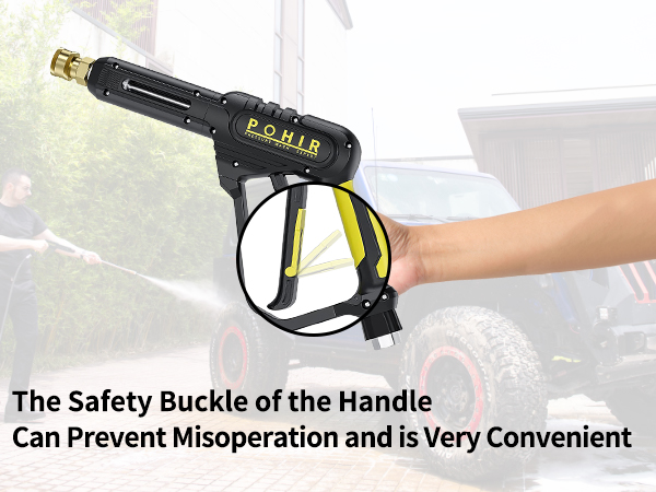 Pressure washer hose and gun