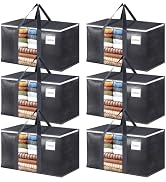 HomeHacks Extra Large Moving Bags with Visible PVC Window, Lightweight but Durable Storage Bags w...