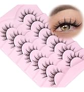Kiromiro Manga Lashes Natural Look False Eyelashes Wispy Anime Lashes Korean Makeup Natural Fake ...