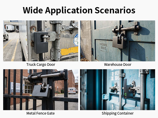heavy-duty padlock outdoor