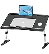 Foldable Laptop Bed Tray Desk, Adjustable Laptop Bed Table with Heights and Angles, Upgraded-Stur...