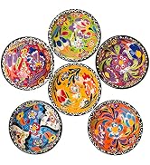 BCS Ceramic Pinch Bowls Set of 6, Small Bowls for Dipping - Cooking Prep & Charcuterie Board Bowl...