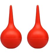 ydzqdxzz 2Pcs Red Manual Amniotic Fluid Suction Device Canine Feline Pet Puppy Dog for Nasal Home...
