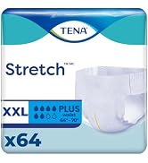 Tena ProSkin Unisex Stretch Plus Briefs, Adult Diapers with Tabs, Maximum Absorbency, Incontinenc...