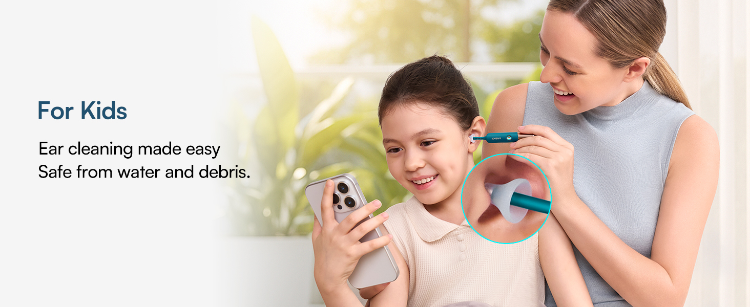 Safe ear wax removal tool for kids