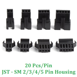 2 3 4 5 Pin Female and Male Plug Housin