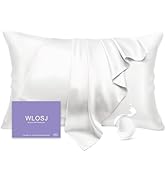 WLOSJ 100% Silk Pillow Cases Queen Size Mulberry Silk Pillowcase for Hair and Skin 22 Momme Highe...
