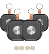 Air Tracker 4 Pack, Item Finder Work for Apple Find My APP (iOS Only), Worldwide Tracker for Keys...