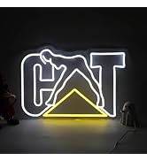 CAT Style LED Neon Light Sign,Bold Neon Sign for Wall Decor, Garage, Man Cave, Workshop,Eye-Catch...