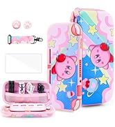 HYPERCASE Cute Anime Switch Lite Case Kit with Pink Travel Carrying Bag for Lite Accessories Stor...